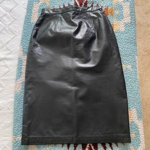 Leather Pencil Skirt